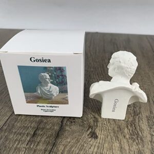 Gosiea Plastic sculptures，Greek Bust Statue and Sculptures Set Greek Bust Statue Decor Roman Plastic Mini Greek Mythology Figurine Greek God Statue Bust Small for Decor/ Gifts.