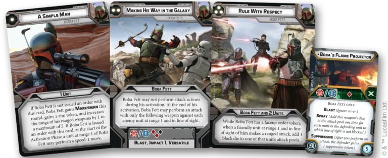 Atomic Mass Games Star Wars: Legion Boba Fett (Daimyo) Operative Expansion - Tabletop Miniatures Game, Strategy Game for Kids and Adults, Ages 14+, 2 Players, 3 Hour Playtime, Made