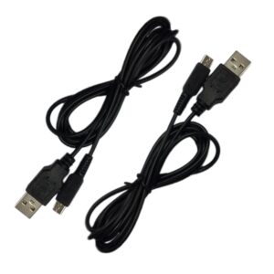 zigmoon hair 2-pack new 3ds new 2ds dsi charging cable power usb charger cord compatible with nintendo new 3ds/3ds,new 3ds xl/3ds xl,new 2ds/2ds xl/2ds/dsi/dsi xl,new 2ds xl ndsi (black)