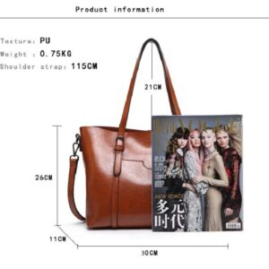 ZOSIVEB Hobo Purses Handbags for Woman Crossbody Large Handbag for Ladies Shoulder Vegan Fashion Leather Tote Bag (Red)