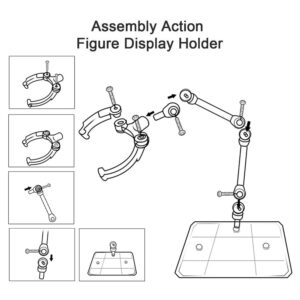 Action Figure Stand Dolls Holder,Action Base Suitable Display Stand For 1/144 HG/RG Gudam/Figure Animation Cinema Game ACG Game Toy Kids Toy