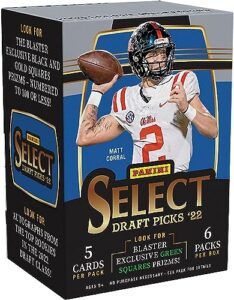 2022 panini select draft picks football blaster - 30 trading cards per blaster box