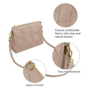 LMKIDS Purses for Women Soft PU Leather Shoulder Bag Ladies Crossbody Purse Pocketbooks for Women (Apricot)