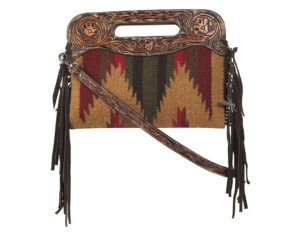 angel ranch western handbag crossbody aztec blanket multi d330003508