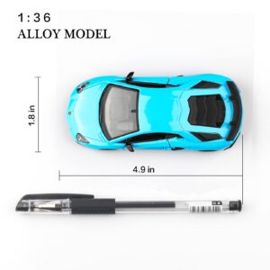 TOKAXI 1/36 Scale LP750-4 SV Diecast Car Models,Pull Back Vehicles Toy Cars,Cars Gifts for Boys Girls