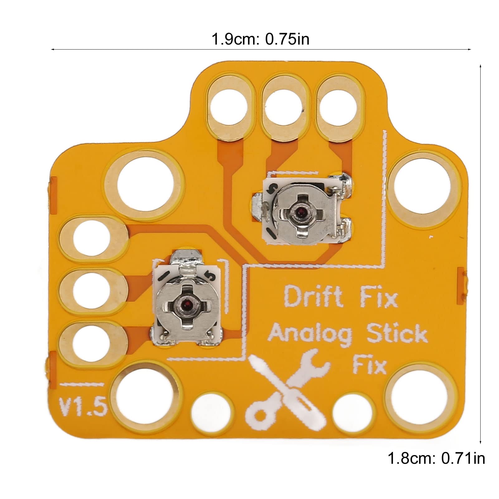 Pomya Game Controller Drift Fix Mod, for ONE, Series S X Gamepad, Universal 3D Analog Joystick Stick Drift Repair Board, Rugged and, 2pcs [Video Game] [Video Game]