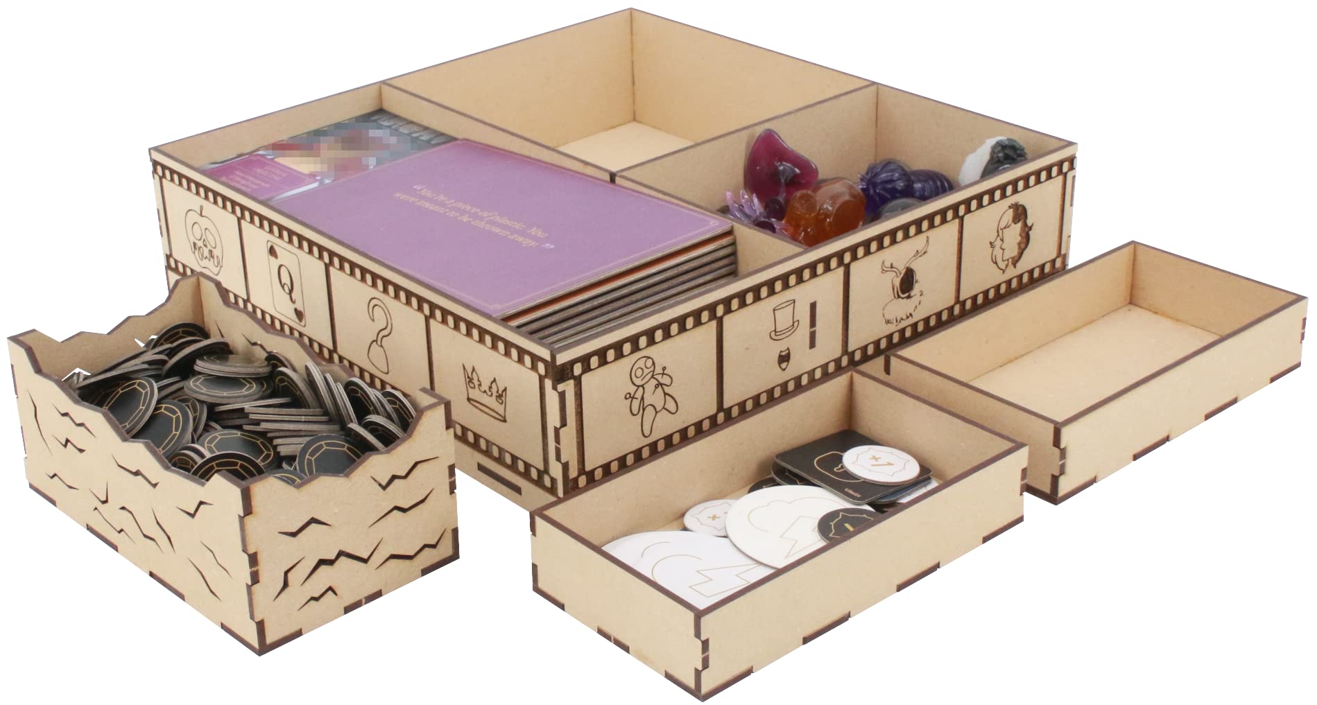 The Broken Token Game Organizer Compatible with Villainous