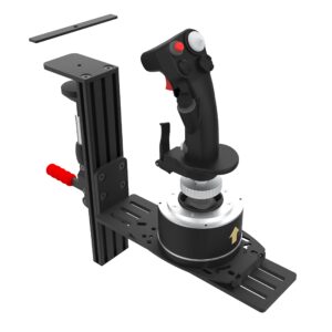 Easyget 2 Set Desk Mount for Thrustmaster Hotas Warthog/T.Flight Joystick/T.16000M FCS/TCA Sidestick, Logitech G X56/ X52 Hotas, VKB Gladiator, Winwing Orion 2 Hotas & Other Flight Hand-controllers