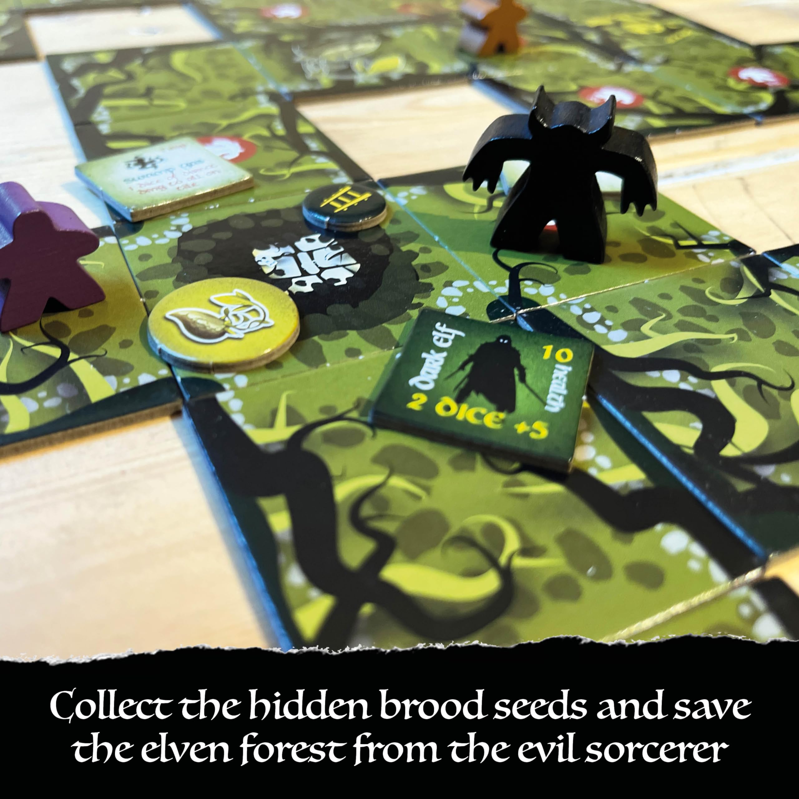 The Cursed Forest: Bag of Dungeon 2 is The 2nd Game in This Popular Series of Fantasy Adventure Board Games | A Complete Game and Expansion for BOD | 1-4 Players | Age 7+ | Simple-to-Play