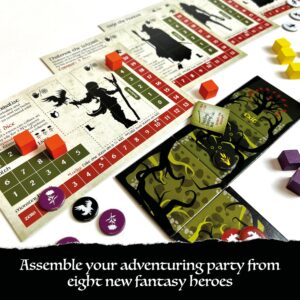 The Cursed Forest: Bag of Dungeon 2 is The 2nd Game in This Popular Series of Fantasy Adventure Board Games | A Complete Game and Expansion for BOD | 1-4 Players | Age 7+ | Simple-to-Play