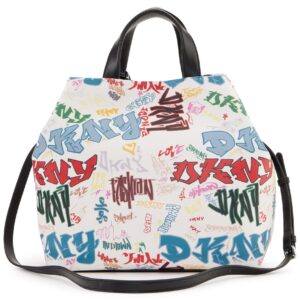 DKNY Tess Large Shopper, White Multi