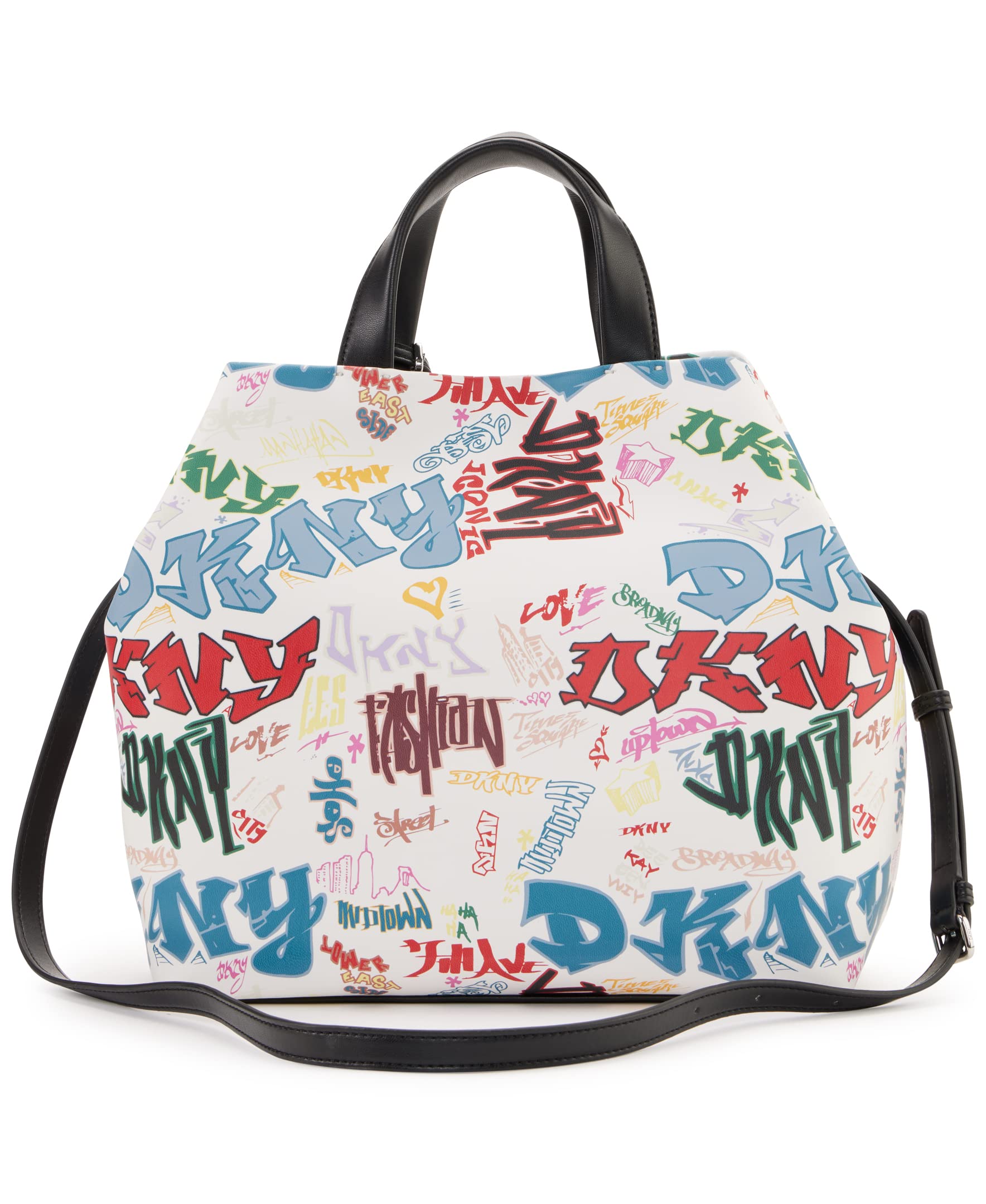 DKNY Tess Large Shopper, White Multi