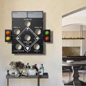 archtwain baseball wall hanging game board