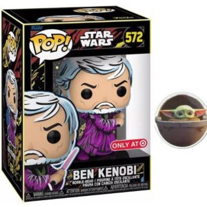 Funko Star Wars Retro Series Exclusive Pop Vinyl Collectible Figure w/ Child Sticker (Ben Kenobi + Sticker)