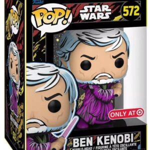 Funko Star Wars Retro Series Exclusive Pop Vinyl Collectible Figure w/ Child Sticker (Ben Kenobi + Sticker)