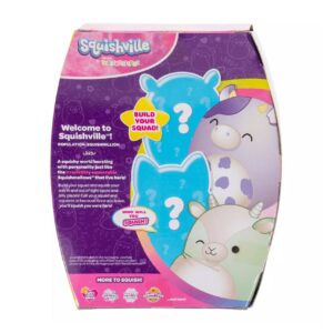 Squishmallows Squishville by Original Pastel Squad Plush - Four 2-Inch Plush Including Bubba, Palmer, Laura, and Jim - Toys for Kids