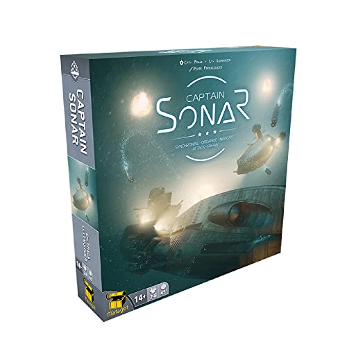 Matagot Captain Sonar Board Game (Base Game) | Submarine Strategy Game | Cooperative Team-Based Game for Adults and Teens | Ages 14+ | 2-8 Players | Average Playtime 45-60 Minutes | Made by Matagot