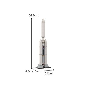 VONADO Titan Rocket Building Block Set, 1:110 Model IV-B Space Rocket Toy, Outer Space Rocket for Kids Adults, New 2022 (939 Pcs)