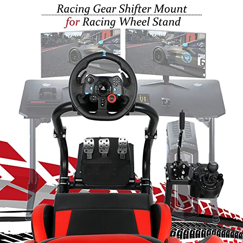 Supllueer Racing Simulator Stand Joystick Mount Accessory for Logitech G27 G29 G920 Pro Thrustmaster Saitek with Bolts 1 Plates, Excludes Gaming Equipment, only for some Wheel Holders