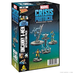 marvel: crisis protocol uncanny x-men affiliation pack - unite the mutant heroes! tabletop superhero game, ages 14+, 2 players, 90 minute playtime, made by atomic mass games