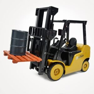 QIYHBVR Remote Control Forklift 1/8 Scale RC Forklift, 2.4Ghz RC Construction Engineering Forklift Toy Warehouse Truck Vehicle 11 Channel Toy Forklift with Light/Sound