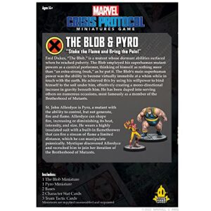 Atomic Mass Games Marvel: Crisis Protocol The Blob and Pyro Character Pack - New Mutant Additions! Tabletop Superhero Game, Ages 14+, 2 Players, 90 Minute Playtime, Made