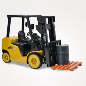 QIYHBVR Remote Control Forklift 1/8 Scale RC Forklift, 2.4Ghz RC Construction Engineering Forklift Toy Warehouse Truck Vehicle 11 Channel Toy Forklift with Light/Sound