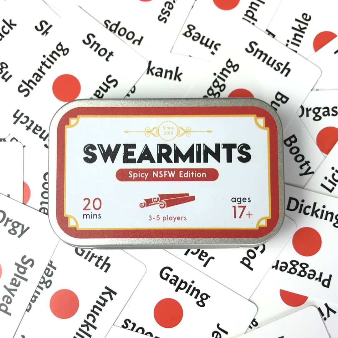 Cheer Up Games Swearmints Spicy NSFW Edition | The Portable Adult Party Game That Fits in Your Pocket | Unique Gift Idea