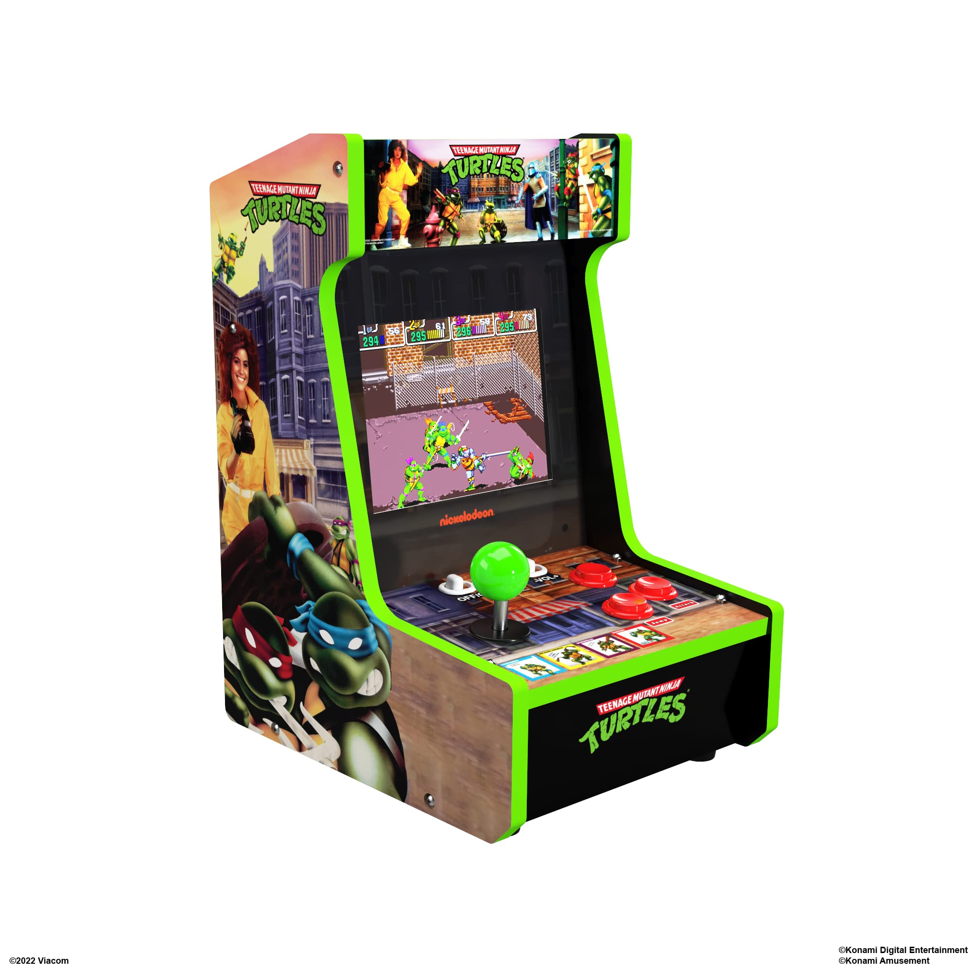 Arcade1UP Teenage Mutant Ninja Turtles Countercade 2 Games in 1