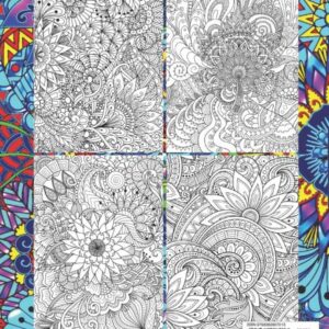 Amazing Patterns Adult Coloring Book: Featuring 54 Beautiful & Relaxing Pattern Designs for Stress Relief and Relaxation, with Floral and Mandala Patterns