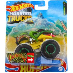 monster trucks cage rattler with connect and crash car 69/75 (1:64 scale)