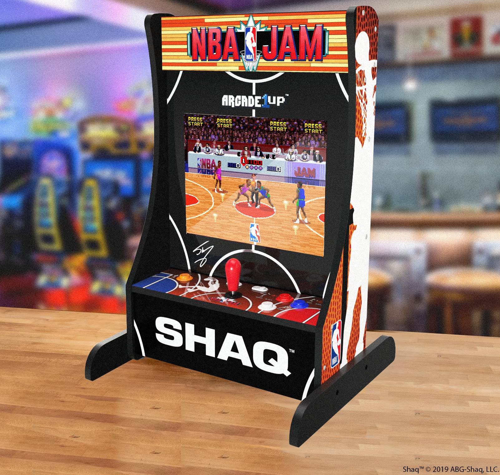 ARCADE1UP NBA JAM Shaq Edition Partycade 3 Games in 1