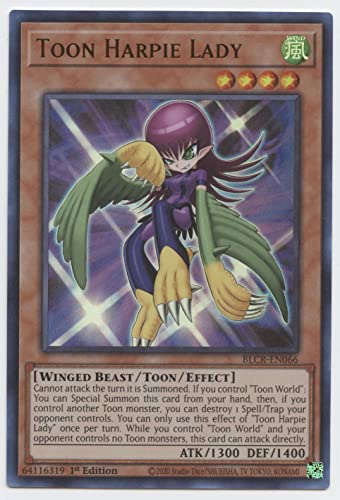 Toon Harpie Lady - BLCR-EN066 - Ultra Rare - 1st Edition