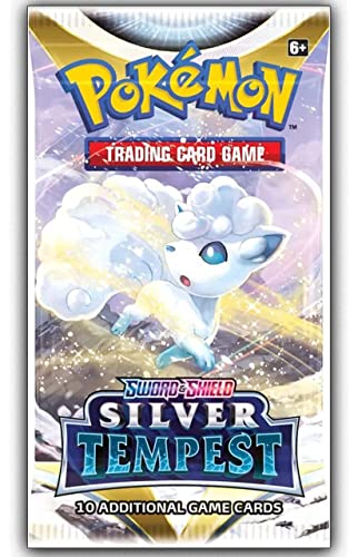 8 Packs Pokemon TCG: Sword & Shield Silver Tempest Booster Pack - 10 Cards