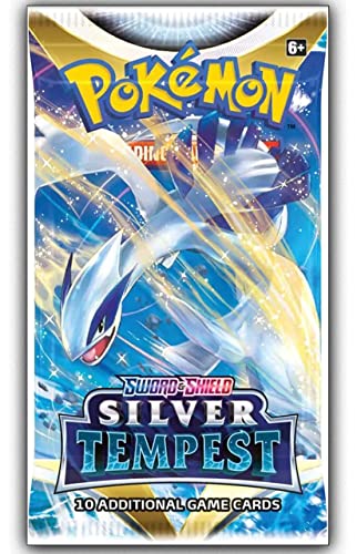 8 Packs Pokemon TCG: Sword & Shield Silver Tempest Booster Pack - 10 Cards