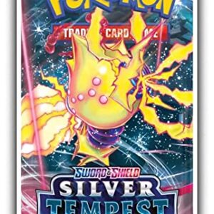 8 Packs Pokemon TCG: Sword & Shield Silver Tempest Booster Pack - 10 Cards