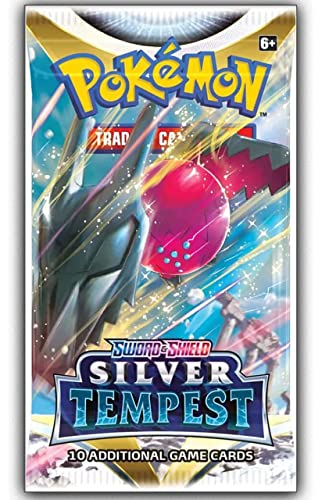 8 Packs Pokemon TCG: Sword & Shield Silver Tempest Booster Pack - 10 Cards