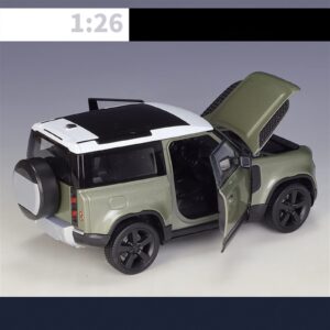 Car Diecast Model Alloy Car Model Diecasts Metal Vehicles Car Model Childrens Toys Gift 1/26 2020 for Land Rover for Defender 90 (Color : White)