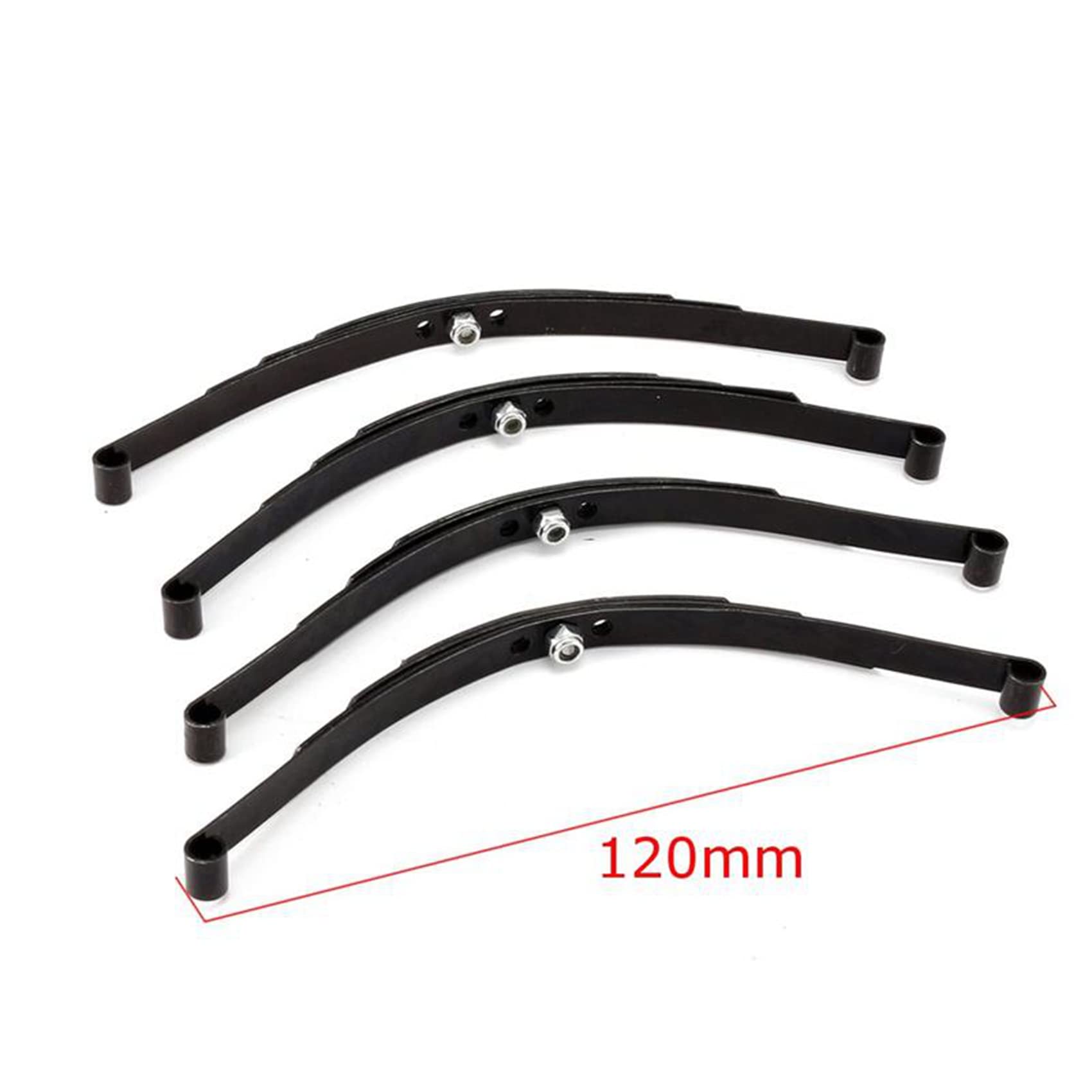 8Pcs 1/10 Leaf Springs Set HighLift Chassis for 1/10 D90 RC Crawler Car Parts Black