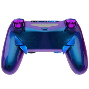 HEXGAMING NEW EDGE Wireless Controller Compatible with ps4-4 Back Buttons, Hair Triggers, Interchangeable Thumbsticks - Chaos Illusion