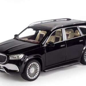 Car Diecast Model 1:24 for Maybach for GLS-Class for GLS600 Alloy Car Model Diecast Metal Toy Vehicles Car Model Simulation Sound and Light Kids Toy Gift (Color : Black)