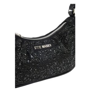 Steve Madden BPAULI Rhinestone Shoulder Bag (BLK/BLK)