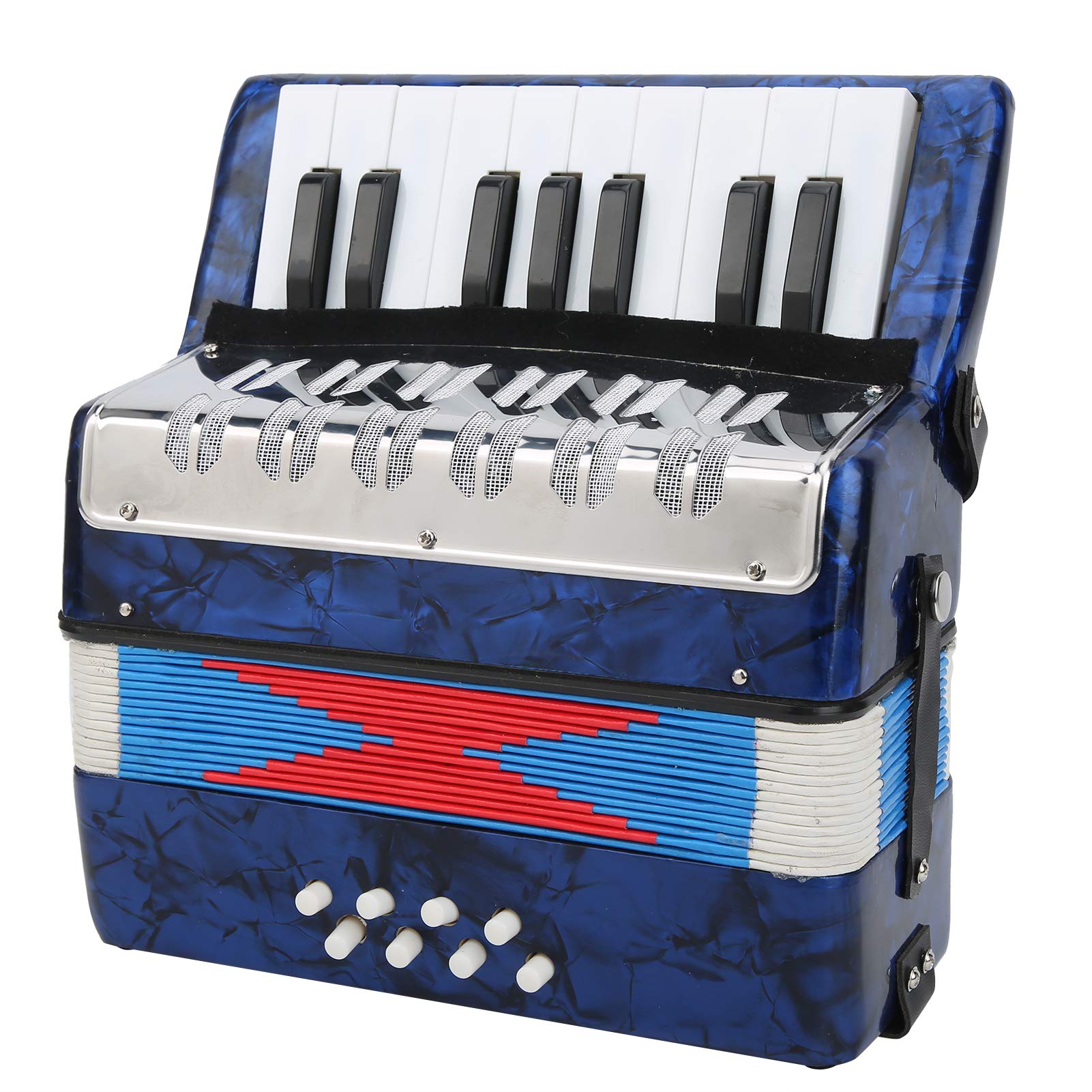 17 Key Kids Accordion, Piano Accordion Musical Instrument Beginners Educational Musical Instrument, Soft Sound, Portable and Easy to Learn