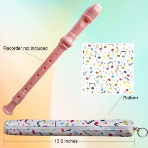 Auteey Flute Storage Case Bag Recorder Gift Bag, Portable Oxford Fabric Vertical Flute Bag for Recorders