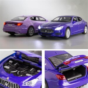 WXXGY for Maserati Quattroporte. 1:32 Coupe Alloy Car Model Diecast Metal Toy Car Model Collection Kids Toy Gift (Color : Blue)