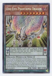 odd-eyes phantasma dragon - blcr-en075 - secret rare - 1st edition