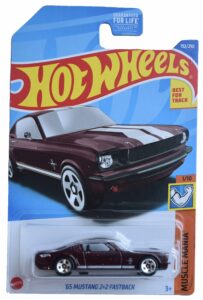 hot wheels '65 mustang 2+2 fastback, muscle mania 1/10