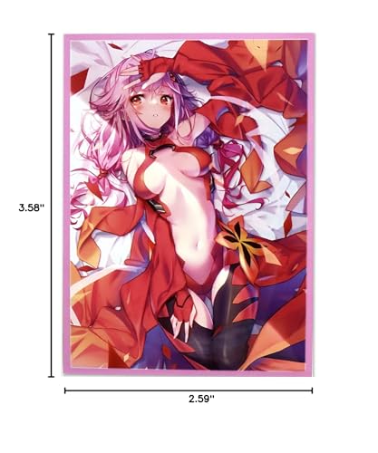 60ct (Yuzuriha Inori) Top Loading Trading Card Sleeves Deck Protector for MTG/TCG/PTC Sized Cards 67x92mm (07)