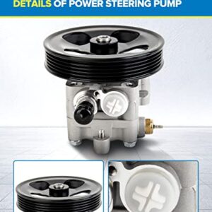 PHILTOP Power Steering Pump 21-167 OE Replacement For SX4 2007 2008 2009 2.0L L4 with Pulley, 4911080J00 Power Assist Pump, Automotive Replacement Power Steering Pumps