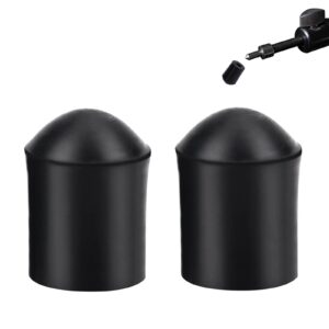 watris veiyi double bass endpin rubber tip stopper, 2pcs rubber tip for 1/4 size string bass endpin protector end pin cap accessory (inner diameter: 9.5mm)